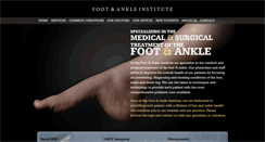 Desktop Screenshot of footandankle.net